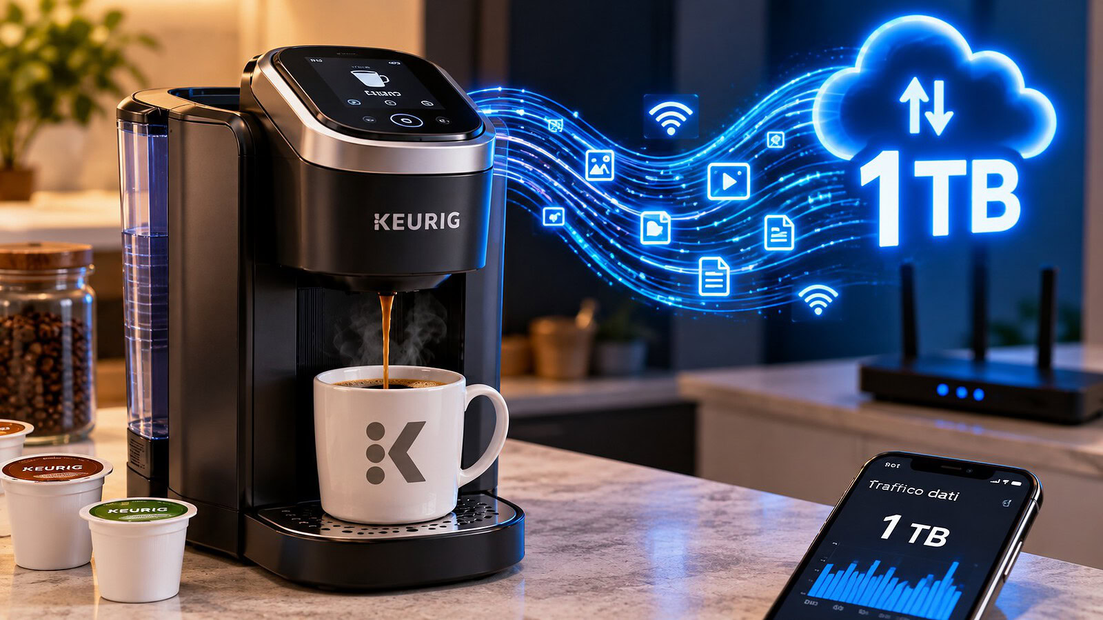 Macchina del caffè Keurig scarica oltre 1 TB di dati in soli 10 giorni