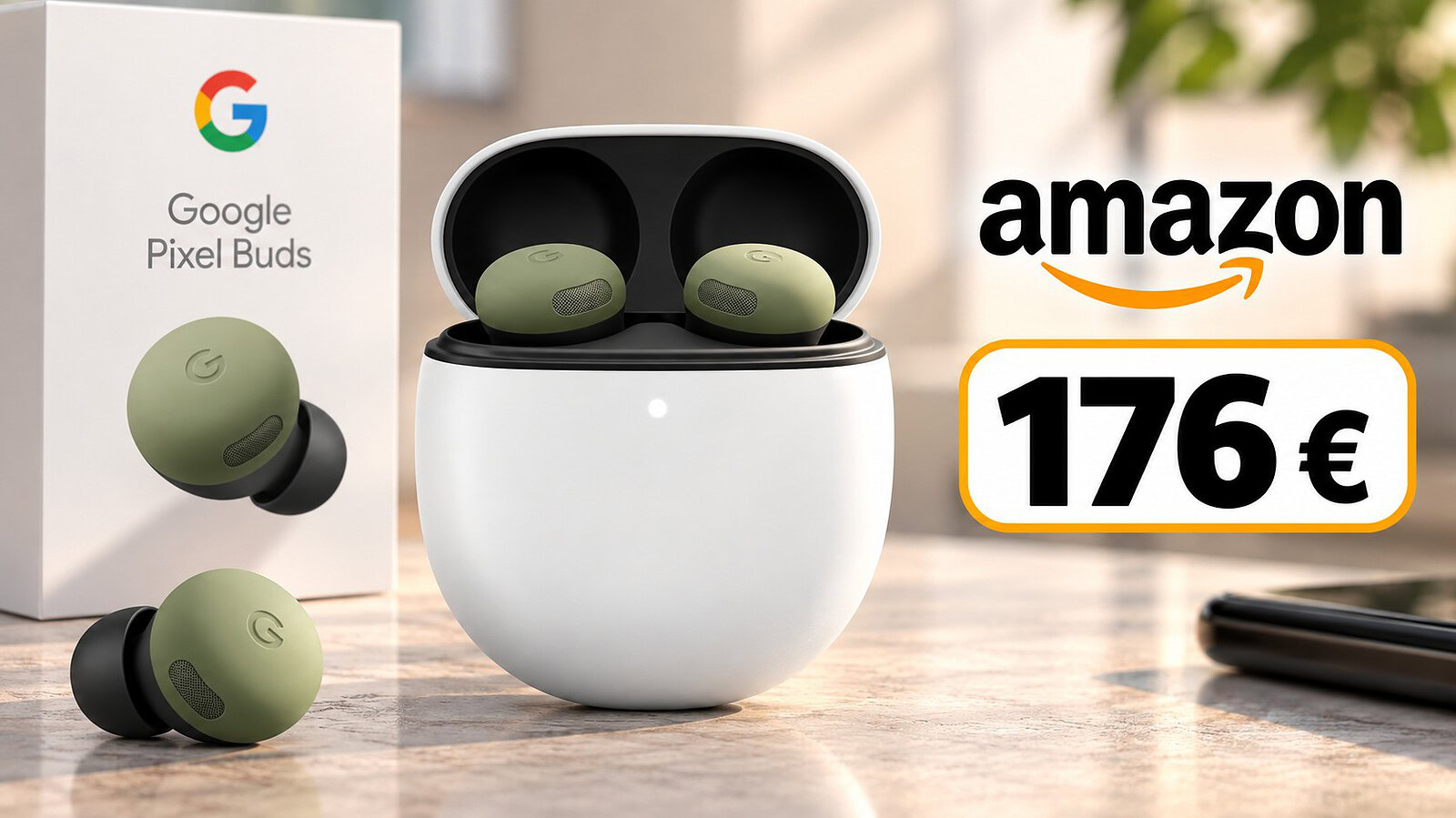 Google Pixel Buds Pro 2 al minimo storico su Amazon: 176,59 euro