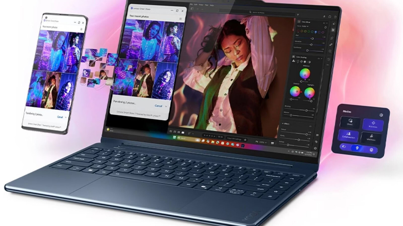 Lenovo Yoga 9i 2 in 1 Aura Edition 14: OLED 1.100 nit e metallo