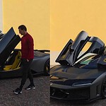 Ferrari F80 di Ibrahimovic: nero opaco e interni gialli