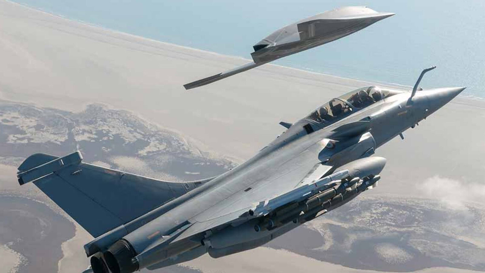 Dassault Rafale F5, il caccia che guiderà sciami di droni stealth