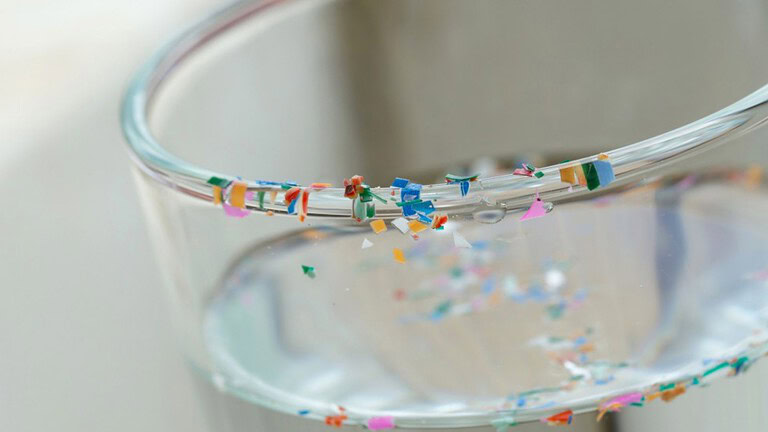 Microplastiche e acqua: possibili particelle con danno biologico