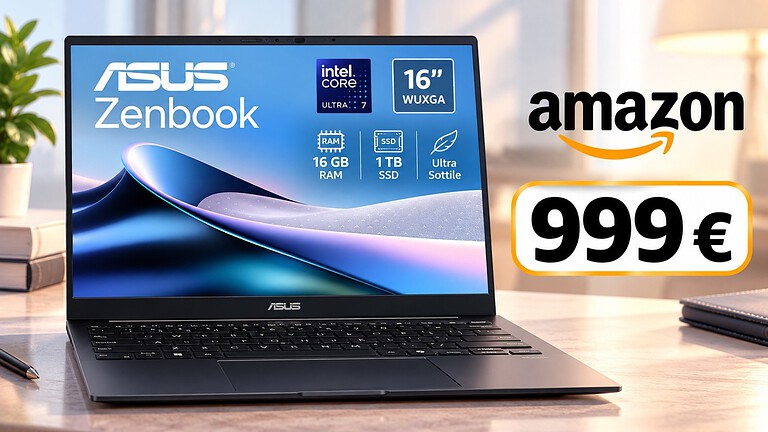 ASUS Zenbook 14 OLED al minimo storico: Ryzen AI 7 a 999€