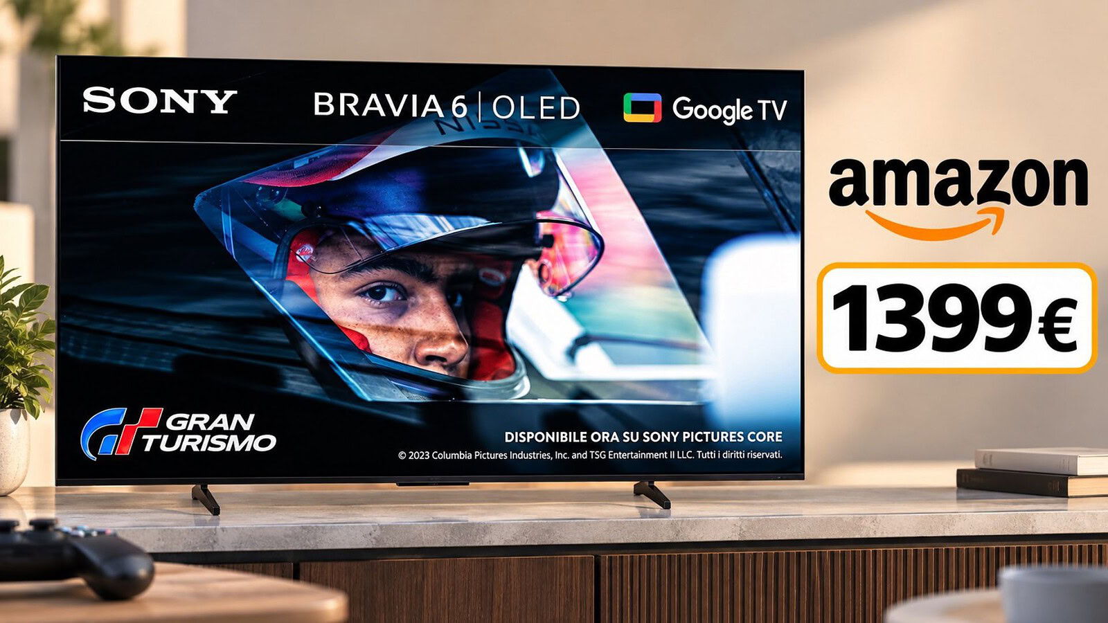 Sony BRAVIA 6 OLED 65" a 1.399 euro su Amazon con 4 HDMI 2.1