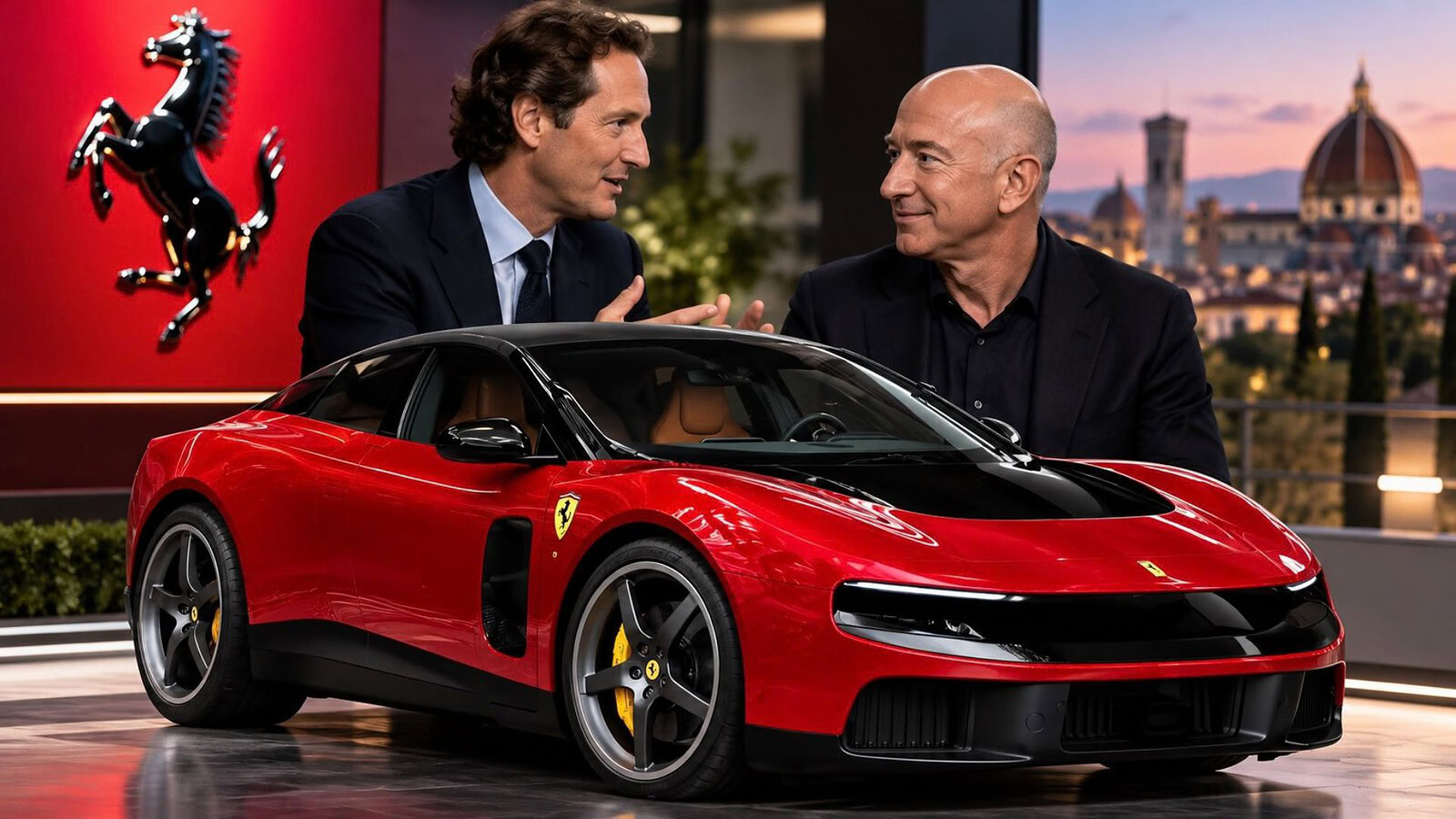Ferrari Luce, l'elettrica nata da un consiglio di Jeff Bezos
