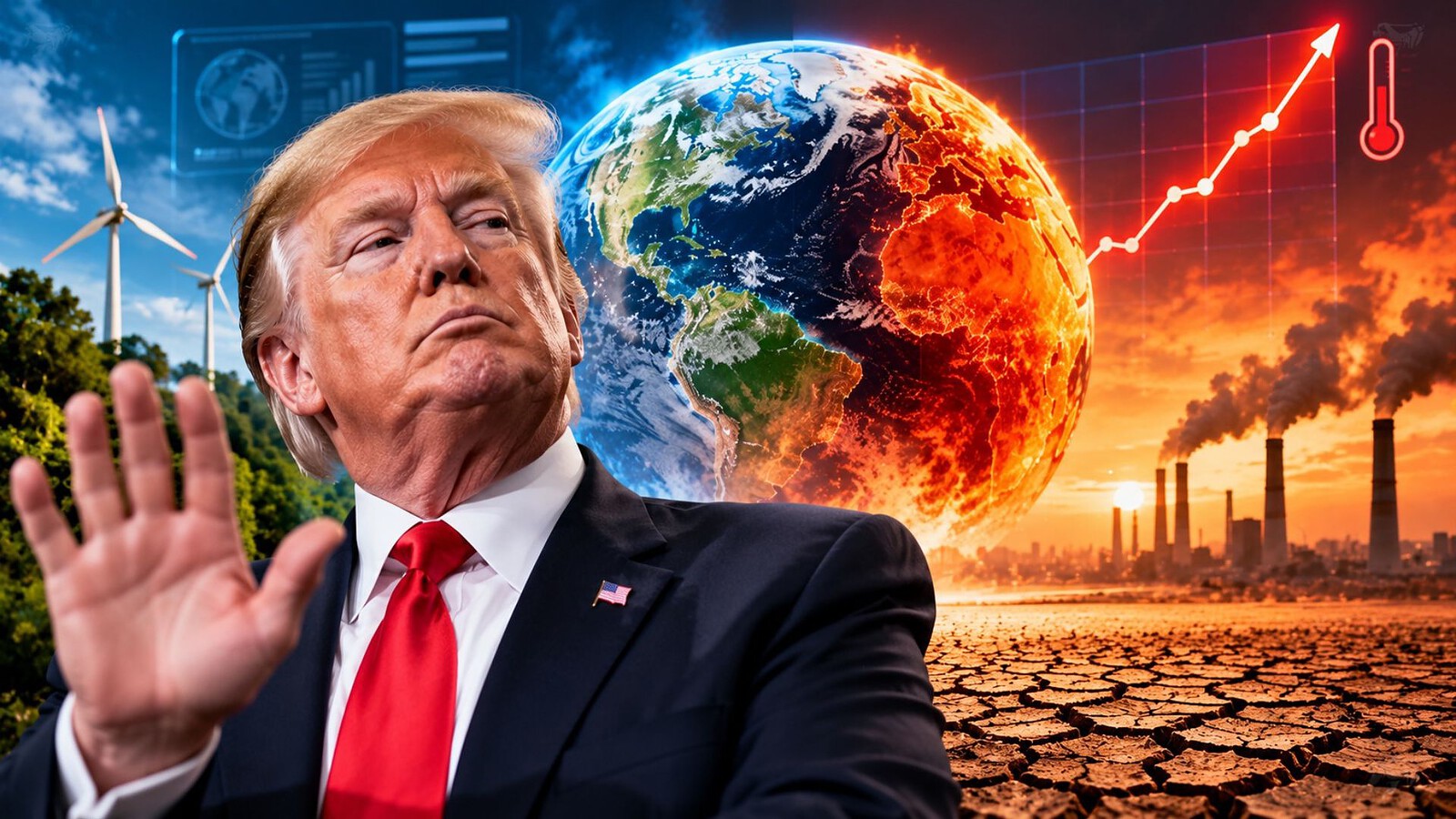 Riscaldamento globale e uomo: lo studio che smentisce Trump
