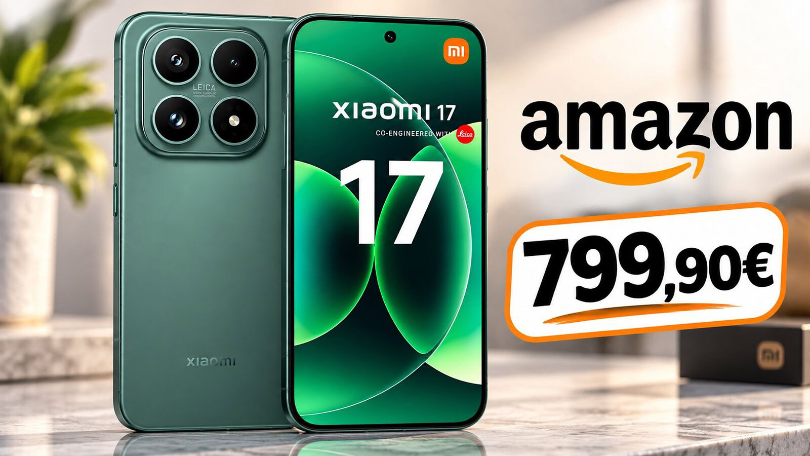 Xiaomi 17 al minimo storico su Amazon: 200 euro di sconto