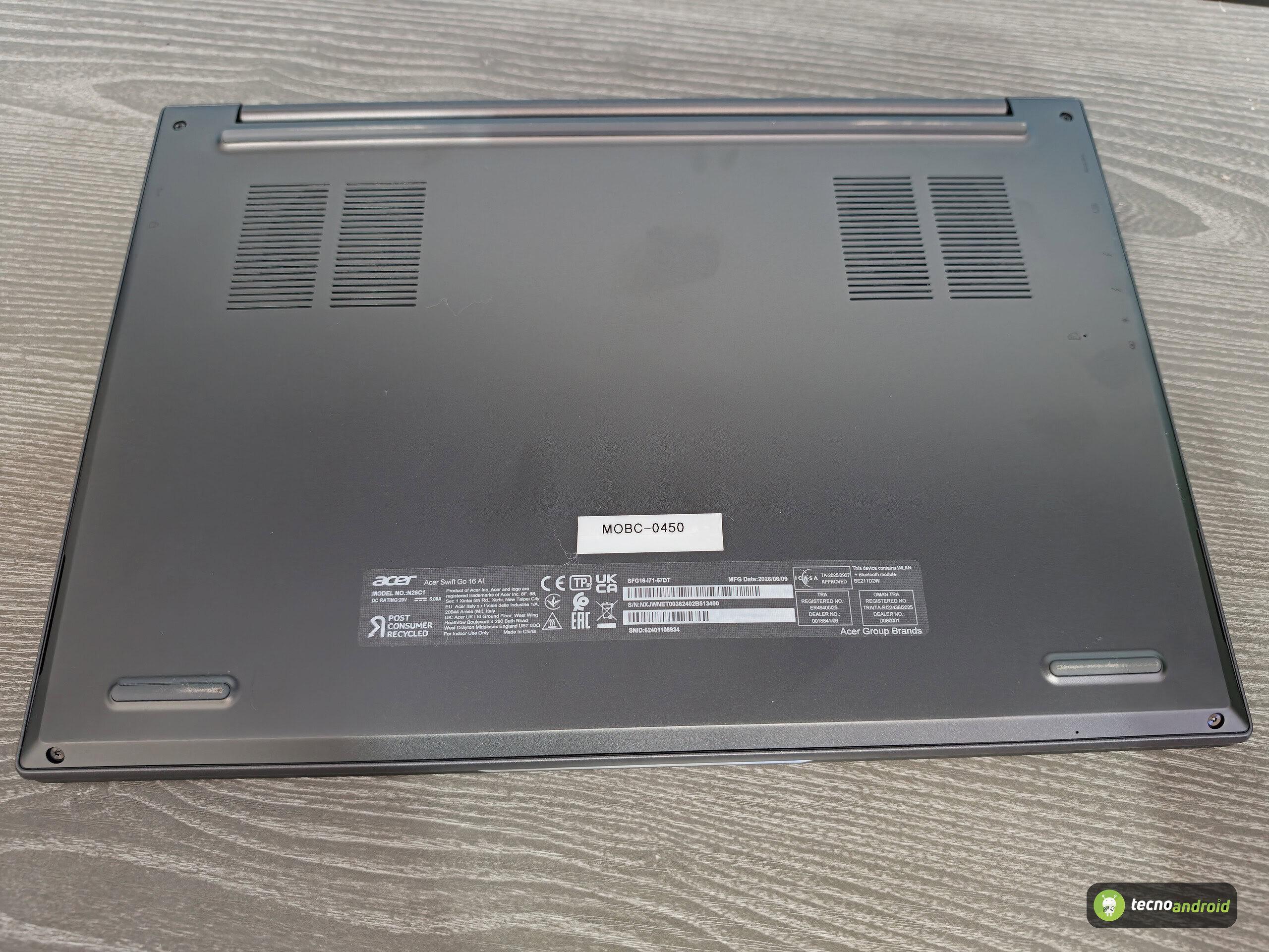 Acer Swift Go 16 AI - funzionalità