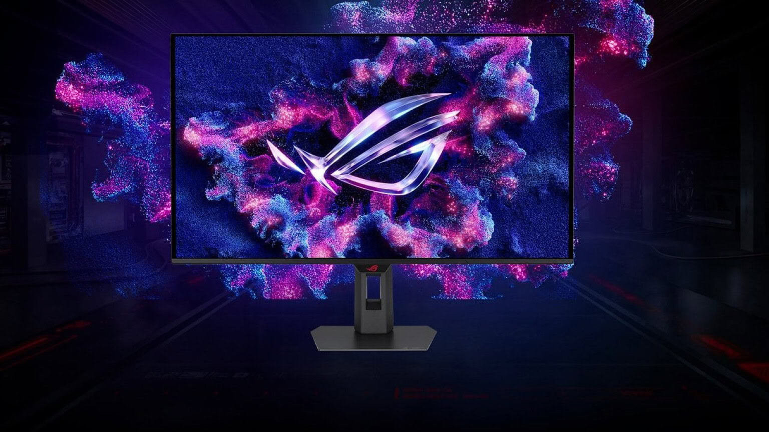 ASUS ROG Strix OLED XG32UQDS ufficiale: 4K, 180 Hz e BlackShield