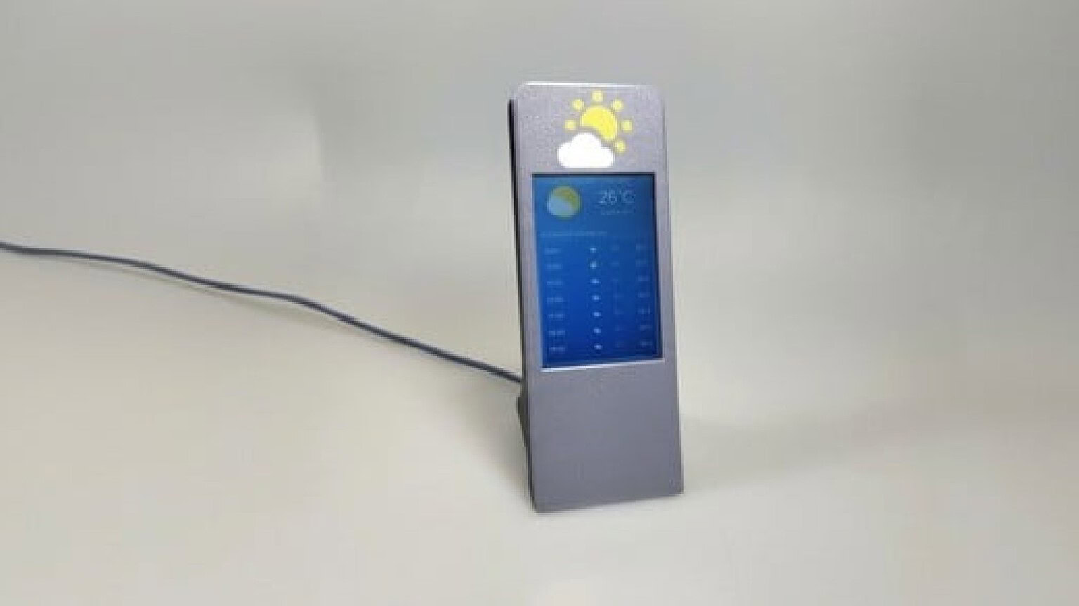 Display meteo con ESP32 e radar mmWave: si accende solo se ci sei - display meteo ESP32