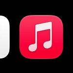 Apple Music dice addio al rosso: nuova icona in bianco e nero - icona Apple Music