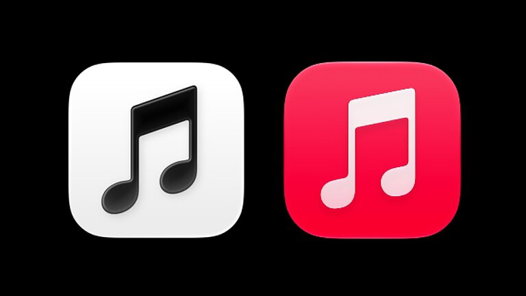 Apple Music dice addio al rosso: nuova icona in bianco e nero - icona Apple Music