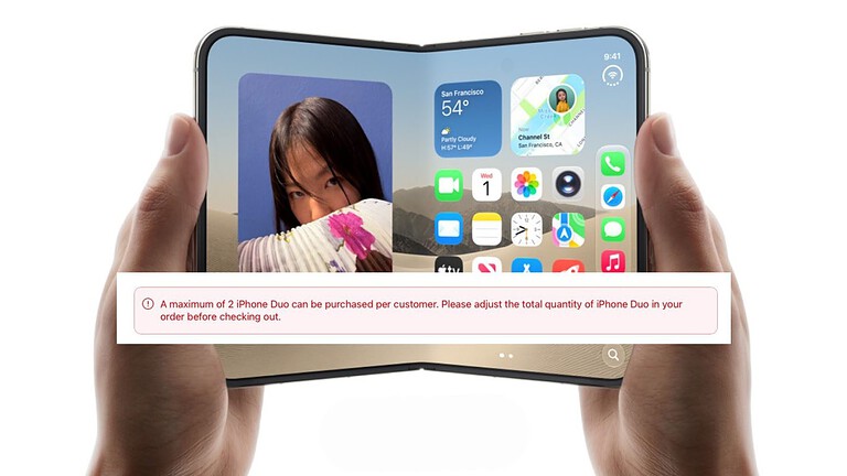 iPhone Duo, Apple limita gli ordini a due unità per cliente