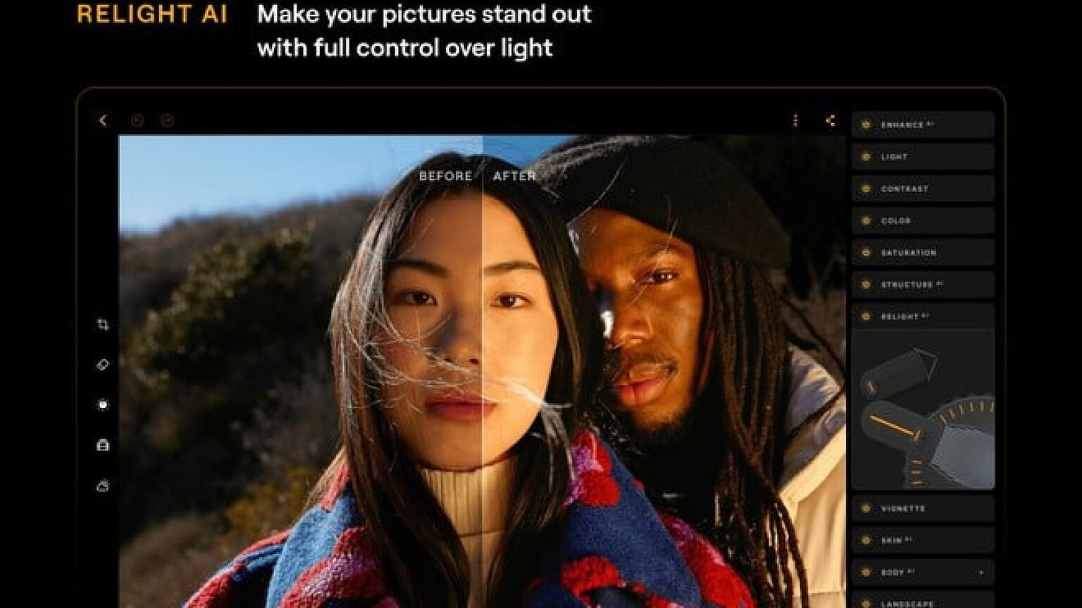 Luminar su Googlebook: fotoritocco con IA e supporto Continue On