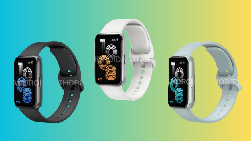 Samsung Galaxy Fit 4 appare in foto: nero, bianco e azzurro