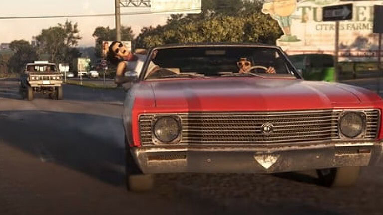 GTA 6, auto del gioco su un set a Miami: trailer live action? - trailer GTA 6